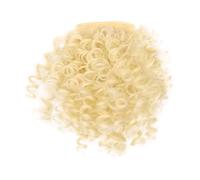 Capelli scoppi Parrucca con frangia riccia for donne nere Frangia corta afro crespa con clip in frangia for uso quotidiano Extensions per i capelli(197-102)