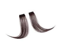 Capelli scoppi Parrucca Frangia parte centrale Estensioni dei capelli Clip sulla fronte Frangia obliqua francese senza cuciture naturale Frangia a otto caratteri Extensions per i capelli(T1B/613)