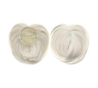 Capelli scoppi Parrucche sintetiche con frangia clip-in in fibra chimica for donne Posticci naturali con topper for capelli Estensione dei capelli senza colla necessaria Extensions per i capelli(Bangs