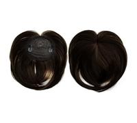 Capelli scoppi Parrucche sintetiche con frangia clip-in in fibra chimica for donne Posticci naturali con topper for capelli Estensione dei capelli senza colla necessaria Extensions per i capelli(Bangs