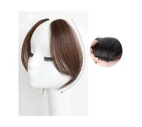 Capelli scoppi Sintesi Frangetta finta Punto medio naturale femminile Frangetta a otto caratteri Estensione Frangia obliqua francese senza cuciture Parrucca sulla fronte Extensions per i capelli(ABW59
