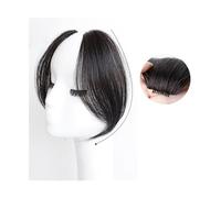 Capelli scoppi Sintesi Frangetta finta Punto medio naturale femminile Frangetta a otto caratteri Estensione Frangia obliqua francese senza cuciture Parrucca sulla fronte Extensions per i capelli(ABW58