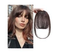 Capelli scoppi Strumenti for lo styling con frangia ad aria sintetica Clip nell'estensione dei capelli Frangia invisibile finta Frangia marrone nero naturale Accessori for capelli Extensions per i cap