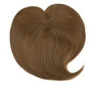 Capelli sintetici con frangia invisibili per capelli 3D, chiusure superiori per donne (rame)