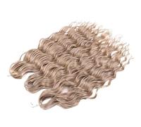 Capelli sintetici da 24 pollici Onda d'acqua Intrecciare le estensioni dei capelli Ombre Bionda Onda profonda Afro Curl Twist Capelli all'uncinetto for le donne(613F)