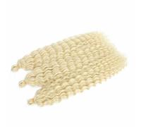 Capelli sintetici ondulati all'uncinetto, ricci afro, trecce all'uncinetto, estensioni per capelli intrecciati rosa sfumato per donne-#613-22 pollici-55 cm-5 pezzi/lotto