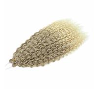 Capelli sintetici ondulati all'uncinetto, ricci afro, trecce all'uncinetto, estensioni per capelli intrecciati rosa sfumati per donne-T16-613.-30 pollici-75 cm-5 pezzi/lotto