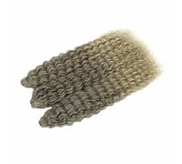 Capelli sintetici ondulati all'uncinetto, ricci afro, trecce all'uncinetto, estensioni per capelli intrecciati rosa sfumati per donne, 2-30 pollici, 75 cm, 3 pezzi/lotto