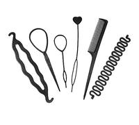 Capelli Strumento per Intrecciare, Twist Curler Donut Strumenti, Kit per Intrecciare i Capelli Delle Donne, Accessori per Intrecciare la Treccia Strumento Treccia Francese DIY per Donna Ragazza, 6PCS