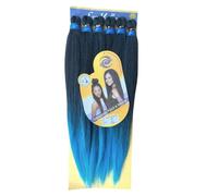 Capelli SUPER JUMBO PREMIUM Braid per Treccine Africane PESO: 522g, LUNGHE: 65cm Pre-Stretched - Hair Braiding Extension, Anellini per Styling COMPRESI, (Blu Degradee, 65 cm)