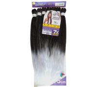 Capelli SUPER JUMBO PREMIUM Braid per Treccine Africane PESO: 609g, LUNGHE: 75cm Pre-Stretched - Hair Braiding Extension, Anellini per Styling COMPRESI, (Silver, 75 cm)