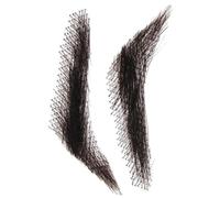 Capelli umani delle sopracciglia false | Sopracciglia all'uncinetto da 1 coppia - sopracciglia di pizzo falsi riutilizzabili, estensioni delle sopracciglia traspirabili per il trucco per le vacanze
