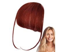 Capelli veri a clip su pony, capelli umani a clip, clip francesi su frangia artificiale, frange di colore naturale, eleganti extension per capelli con frangia ordinata
