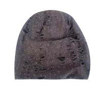 Capello Donna, Cappello Paillettes Donna Elegante Invernale con Strass in Maglia Berretto Morbido e Sottile, Traspirante, per tutte le Stagioni Cuffia Leggera ElasticizzataKhaki