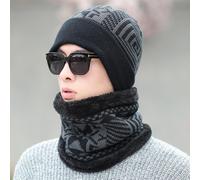 Capello Invernale Completo Sciarpa Cuffia Cappelli Invernali Da Uomo Caldo Più