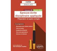 CAPES Anglais 2026 - Épreuve écrite disciplinaire appliquée: Préparation et sujets corrigés