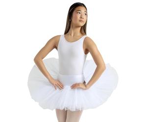 Capezio 10391 - tutù per Allenamento, da Donna, Donna, 10391-WHTL, Bianco, L