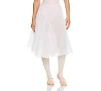 Capezio 11151w - Gonna a Cerchio Intero da Donna, Donna, Gonna a Cerchio Intero, 11151W-WHTM, Bianco, M