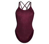 Capezio Classic Double Strap Camisole Leotard, Donne Donna, Borgogna, S