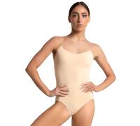 Capezio 3565 - Camicia Leotardo W Bratek Donna, Donna, 3565-NUDM, color carne, M