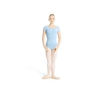 Capezio, Body classico da donna a maniche corte, Azzurro chiaro, X-Large