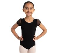 Capezio Body da donna 11311C con maniche a sbuffo, nero, taglia L