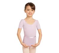Capezio Body a Maniche Corte con Scollo Rotondo, Lavanda, 6-8 Anni Bambine e Ragazze