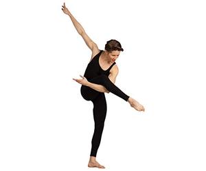 Capezio Ca1Ev 126 Classic Uomo Tank Unitard Cotone Lycra - Nero, M