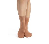 Capezio Calzino da balletto a coste da, Suntan, Etichettalia unica