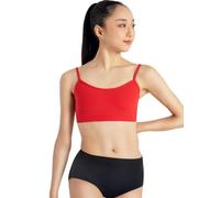 Capezio Camisole Bra Top con Reggiseno a Canotta, Rosso, S Donna