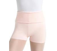 Capezio Ck10950w - Pantaloncini Pieghevoli da Donna, Donna, Boyshort Foldover, CK10950W-PNKXL, Rosa, XL