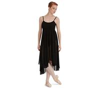 Capezio Costume da danza impero, elegante costume da ballo con body e gonna fluente in georgette, abito senza maniche da donna, ideale per danza lirica e balletto