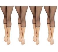 Capezio Crop Studio - Calze A Rete Collant 126 (Pacco da 3)