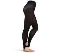 Capezio Donna N145 Hold&Stretch Stirrup Collant, Donna, N145-BLKM, Nero, M