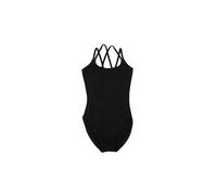 Capezio Donne CC123C Dbl Strap Cami Leo - Nero, Medium (7-8)