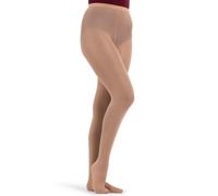 Capezio Hold & Stretch Footed Tight Stretto con Piedi, Suntan Leggero, L Donna
