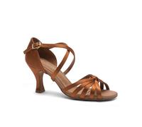 Capezio Julia 2.5" Ballroom Shoe, Donna, Cannella, 8