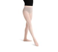 Capezio Little Girls' Studio Basic Tights - Comfortable Semi-Opaque Fabric for Dance, Dyed to Match Gusset, Durable and Long-Lasting, One Size Fits Most, Perfect for Active Girls, Ballet Pink