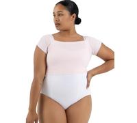 Capezio Maglione Corto in Maglia a Costine, riscaldanti 126, Rosa, S