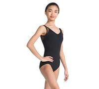 Capezio MC829W - Body da donna con scollo a V, taglia XS, colore: Nero