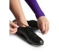 Capezio Scarpe per Bambini Tic Tap Toe Tap per Ragazze e Ragazzi, Scarpe da Rubinetto per Principianti con Classico Stile Oxford, Scarpe da Rubinetto per Costruire Fiducia ed Esperienza, Nero, 40.5