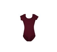 Capezio Short Sleeve Leotard-Girls Body, Marrone, Small Bambine e Ragazze
