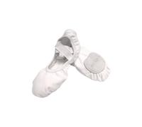 Capezio Stella Canvas Ballet Shoe - Child, Bianco, 13 W