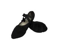 Capezio Stella Canvas Ballet Shoe - Child, Nero, 11 W