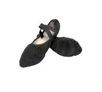 Capezio Stella Canvas Ballet Shoe, Nero, 11 W
