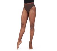 Capezio Studio Basics - Calze a rete da donna, senza cuciture, Castagna, Small-Medium