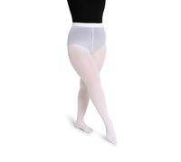 Capezio Studio Basics Collants pour femme - Blanc - Small