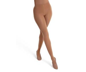 Capezio Transizione Ultra Morbida Stretta con Cintura Auto-Maglia, Collant Donna, Maple, S/M