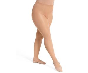 Capezio Ultra Soft Transition Tight with Self-Knit Waistband, Calzamaglia Donna, Mandorla tostata, XXL