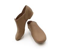 Capezio Women's E Series Jazz Slip-on Shoe - Comfortable Black Leather with Neoprene Arch Support, Slip-On Design for Quick Changes, Soft Cotton Lining, 40.5 EU, 9 M US, Caramel